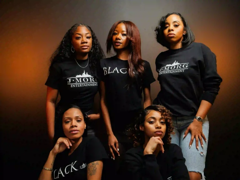 women in black t-shirts